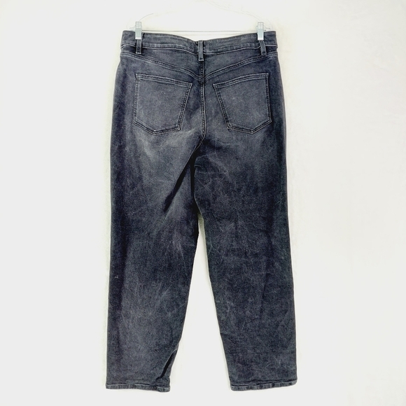 Lane Bryant High Rise Girlfriend Straight Jeans Womens Black Cotton Denim P1291 - Picture 4 of 9